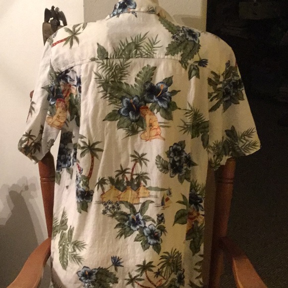 🌴NWOT Colorful & Too Fun Cherokee Sz Med Unisex Hawaiian Style Shirt 🌴 - Picture 6 of 11